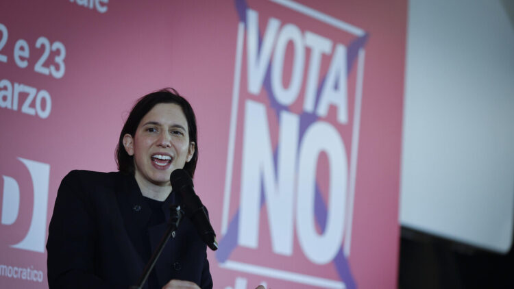 Schlein, se perde il referendum il governo non cade